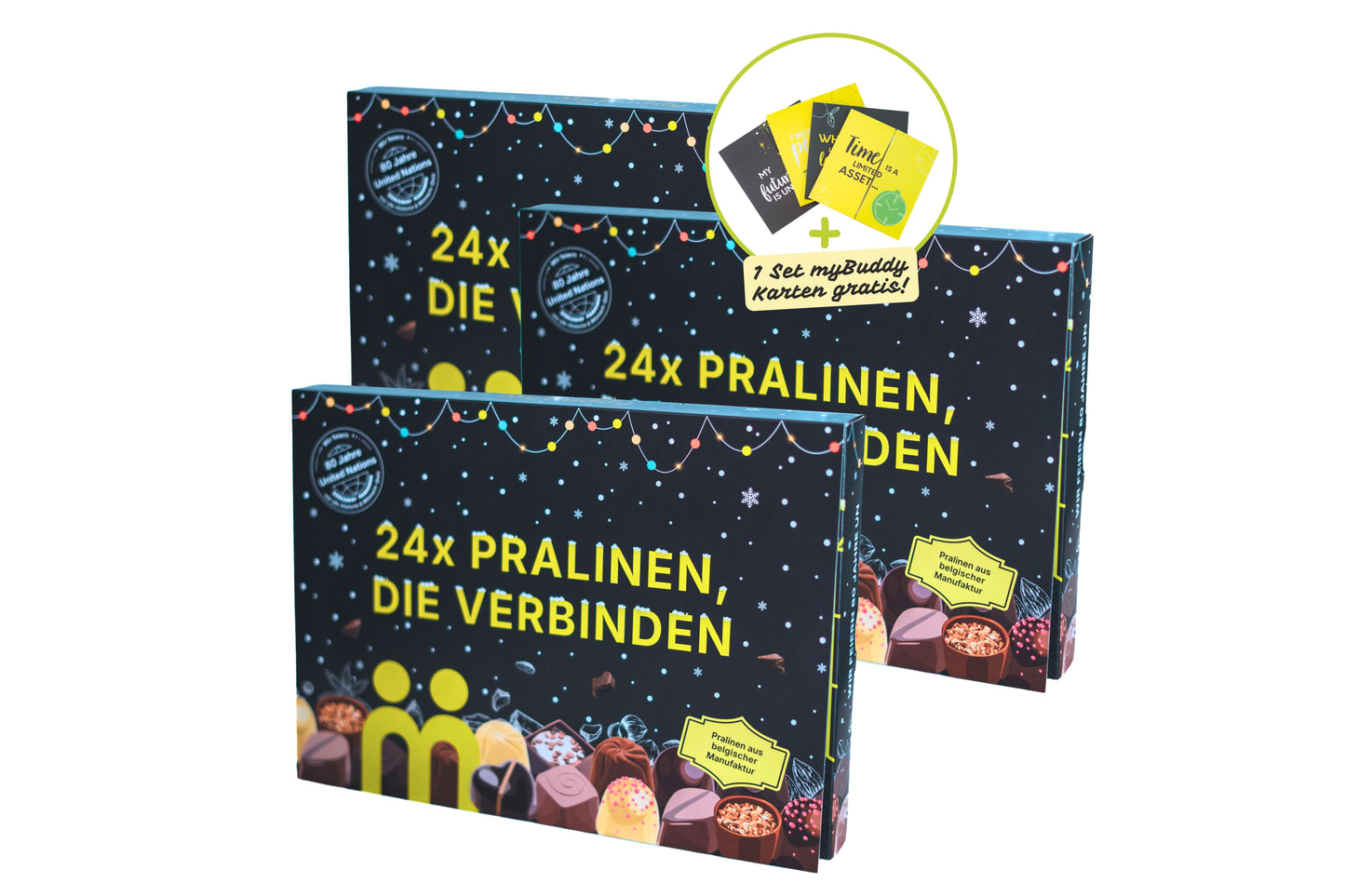 3 x Pralinen Adventskalender