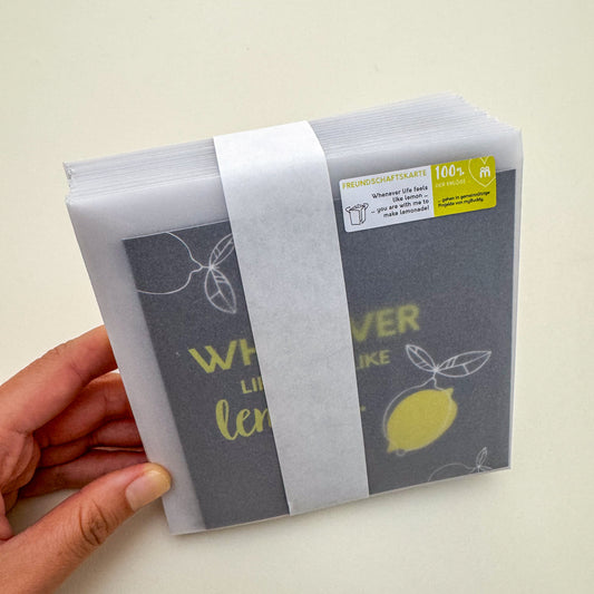20 x Freundschaftskarten LEMON