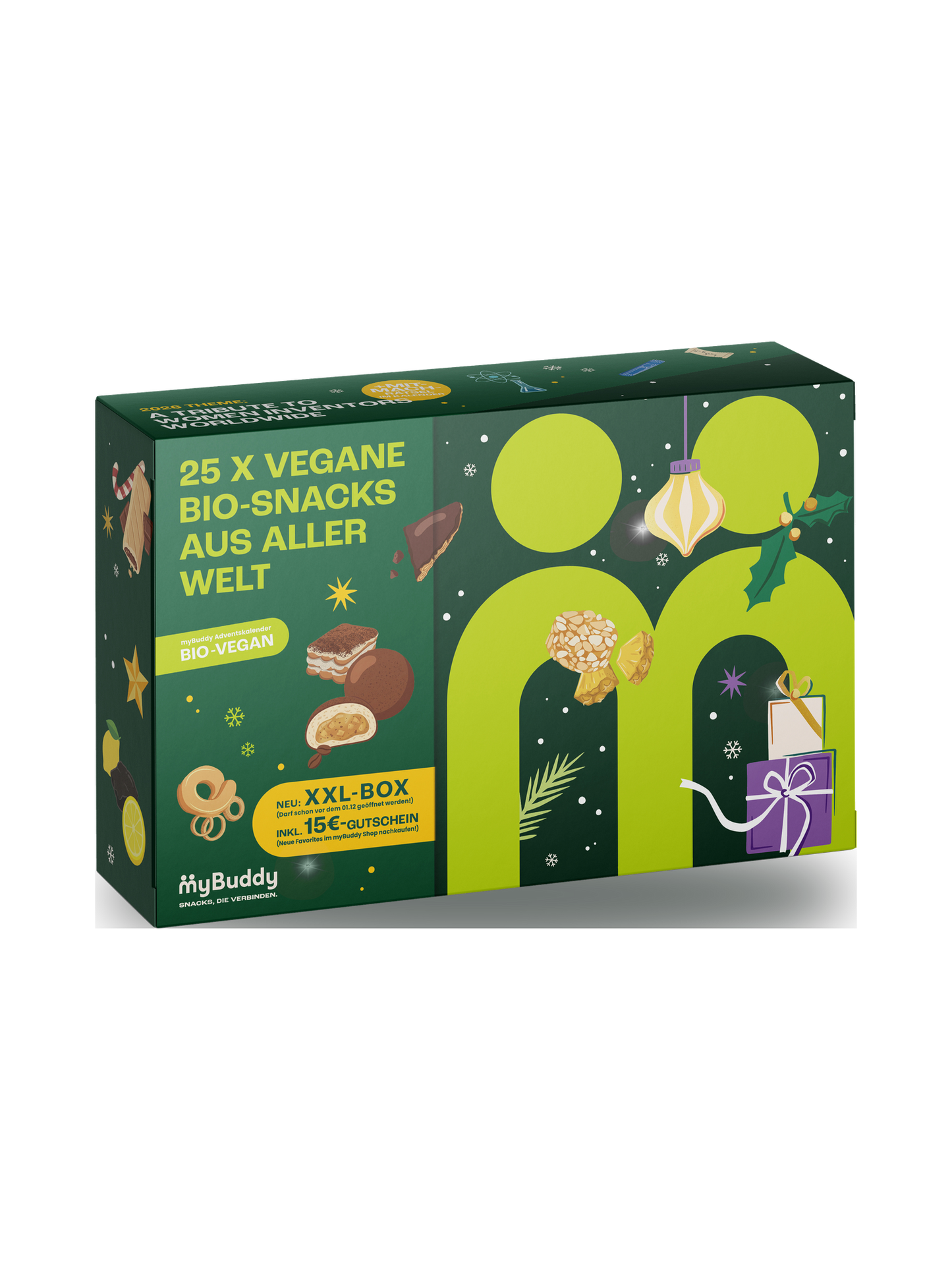 myBuddy Adventskalender 2026 BIO-VEGAN, geschlossene Verpackung freigestellt